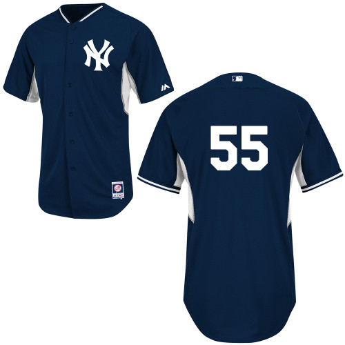 David Huff #55 MLB Jersey-New York Yankees Men's Authentic Navy Cool Base BP Baseball Jersey